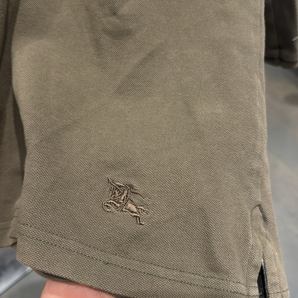 Pre-Owned Authentic Burberry Brit olive green top - Picture 3 of 6